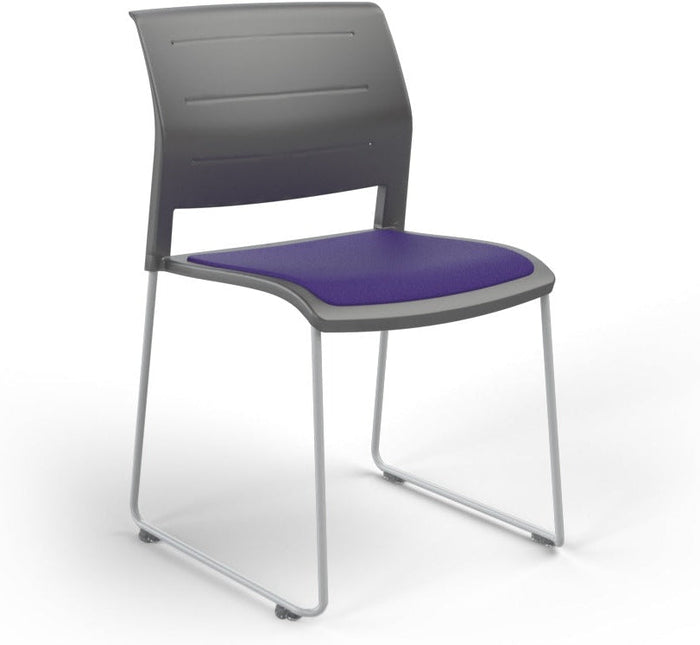 Charcoal / Seat upholstered only / Breathe Plum