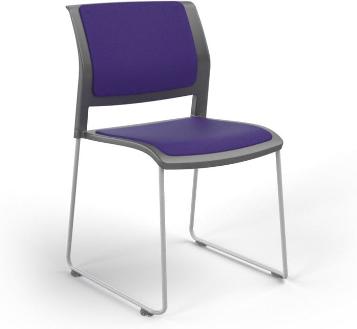 Charcoal / Fully Upholstered / Breathe Plum