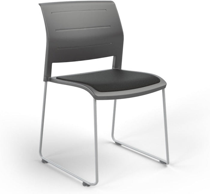 Charcoal / Seat upholstered only / Breathe Slate Grey