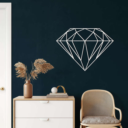 Geometric Diamond Metal Wall Art - Decor available at Dekadron for $69.90