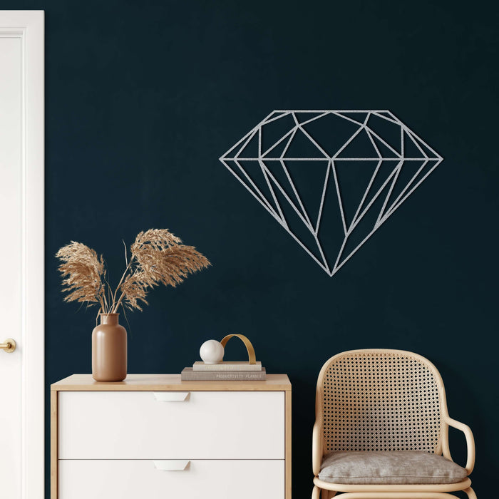 Geometric Diamond Metal Wall Art - Decor available at Dekadron for $69.90