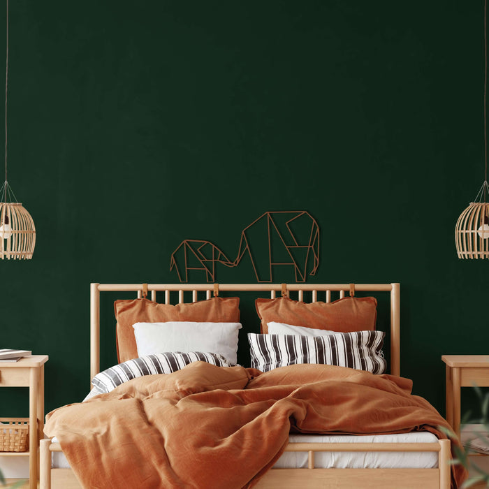 Geometric Elephant Family Metal Wall Art - Decor available at Dekadron for $68.90