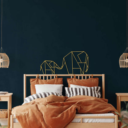 Geometric Elephant Family Metal Wall Art - Decor available at Dekadron for $68.90