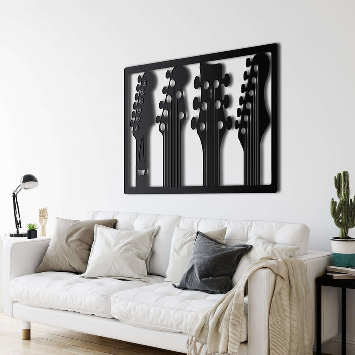 Guitars Metal Wall Art - Decor available at Dekadron for $71.90