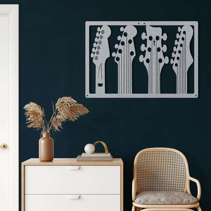Guitars Metal Wall Art - Decor available at Dekadron for $67.90