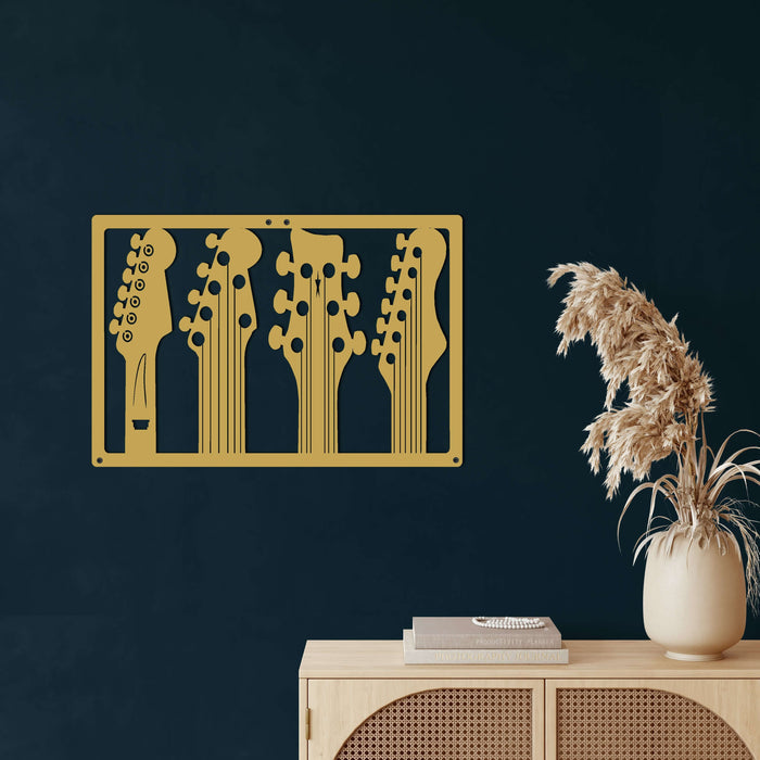 Guitars Metal Wall Art - Decor available at Dekadron for $67.90