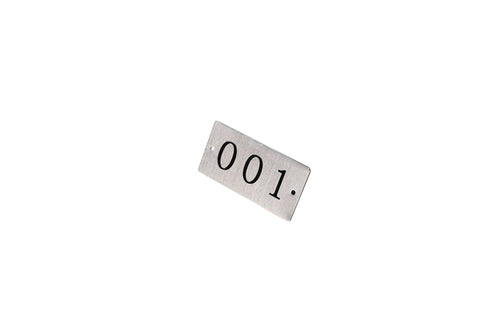 Heavy Duty Plastic Locker Number Plate - for Mini Door