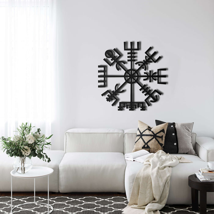 Helm of Awe Metal Wall Art - Decor available at Dekadron for $69.90