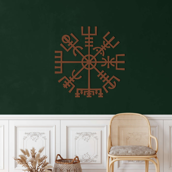 Helm of Awe Metal Wall Art - Decor available at Dekadron for $74.90