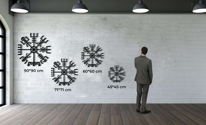 Helm of Awe Metal Wall Art - Decor available at Dekadron for $69.90