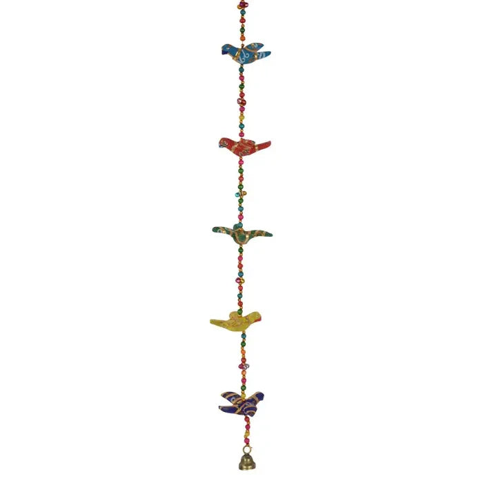 Hippie Recycled Five Bird Garland