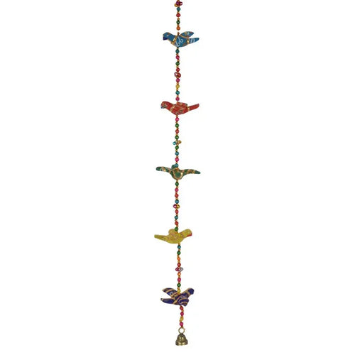 Hippie Recycled Five Bird Garland