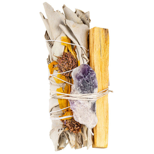 Hippie Sage Bundle with Palo Santo and Gemstone #1690