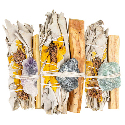 Hippie Sage Bundle with Palo Santo and Gemstone #1690