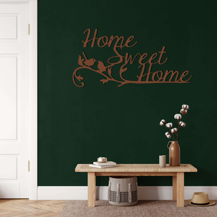 Home Sweet Home Metal Wall Art - Decor available at Dekadron for $73.90