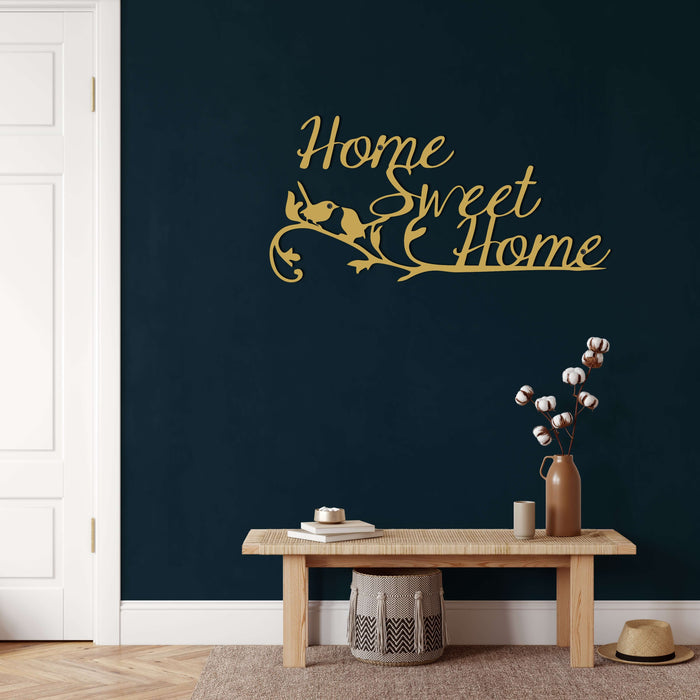 Home Sweet Home Metal Wall Art - Decor available at Dekadron for $73.90