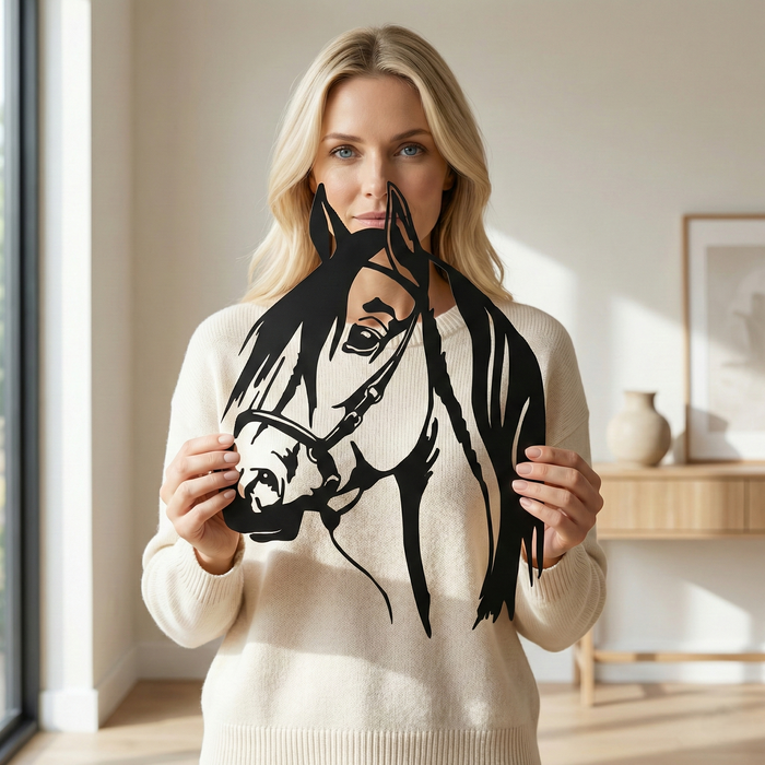 Horse Head Metal Wall Art