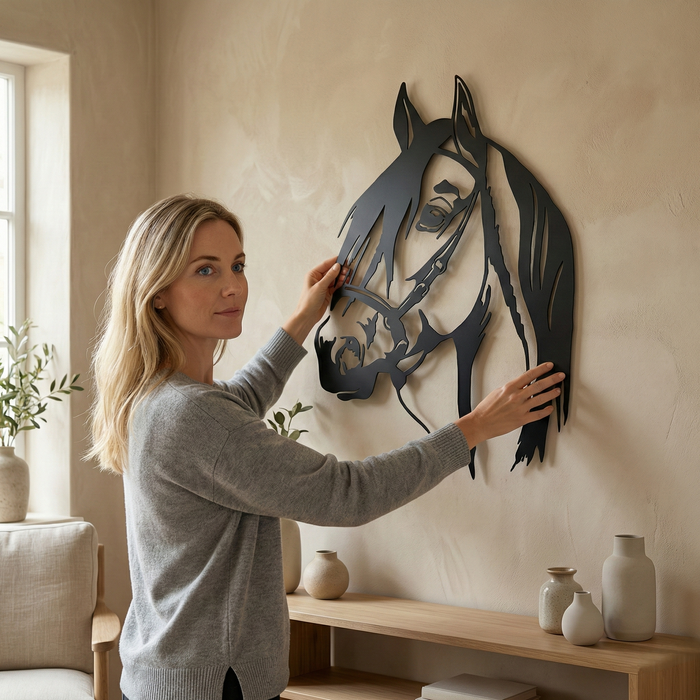 Horse Head Metal Wall Art