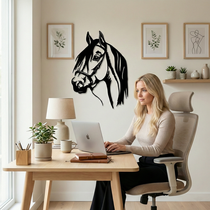 Horse Head Metal Wall Art
