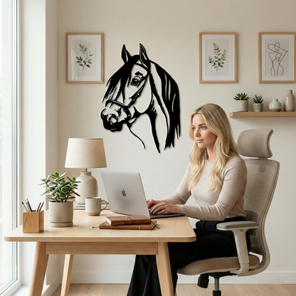 Horse Head Metal Wall Art