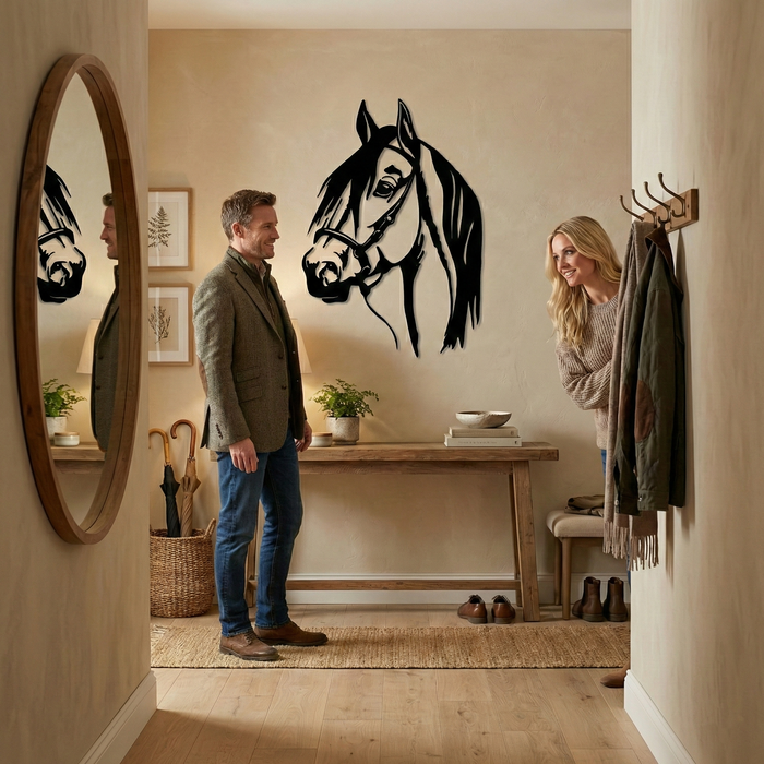 Horse Head Metal Wall Art