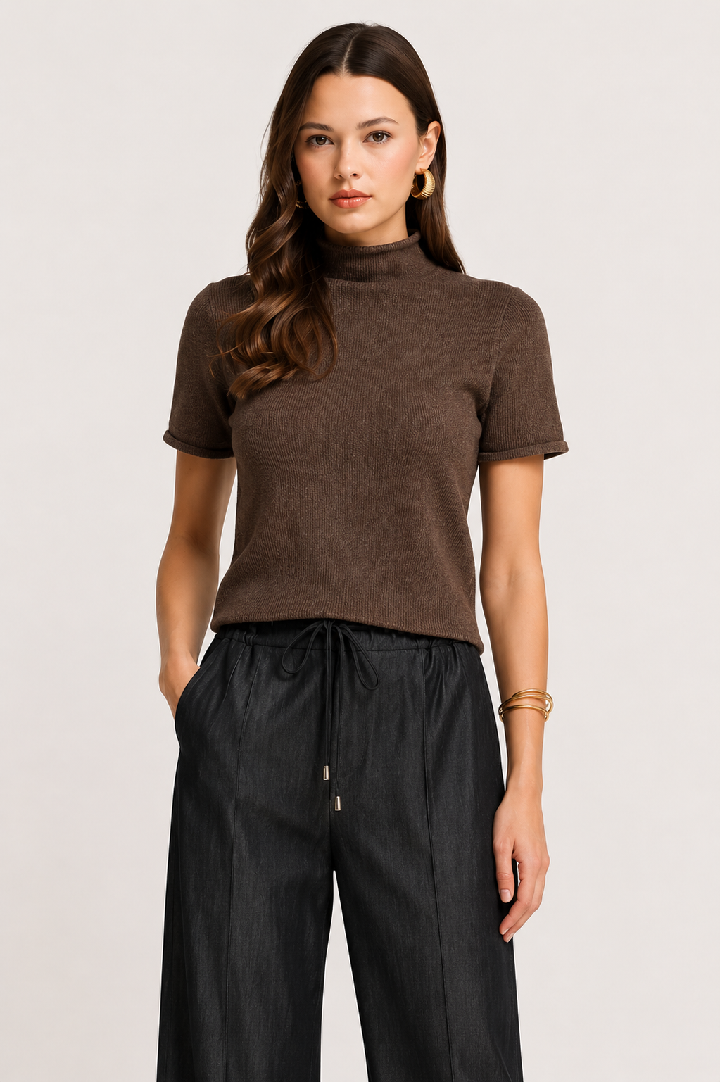 Daphne Mock Neck Top