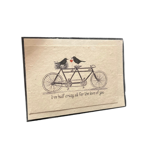 In the Land of Elsewhere Greeting Card Love Bicycle