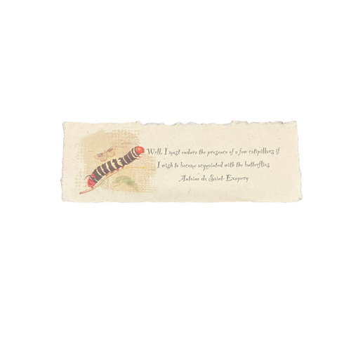 In the Land of Elsewhere Quote Print Caterpillar