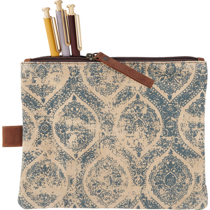 Indigo Zipper Pouch #100-1563