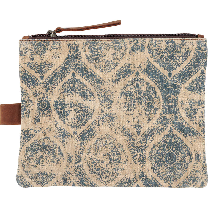 Indigo Zipper Pouch #100-1563