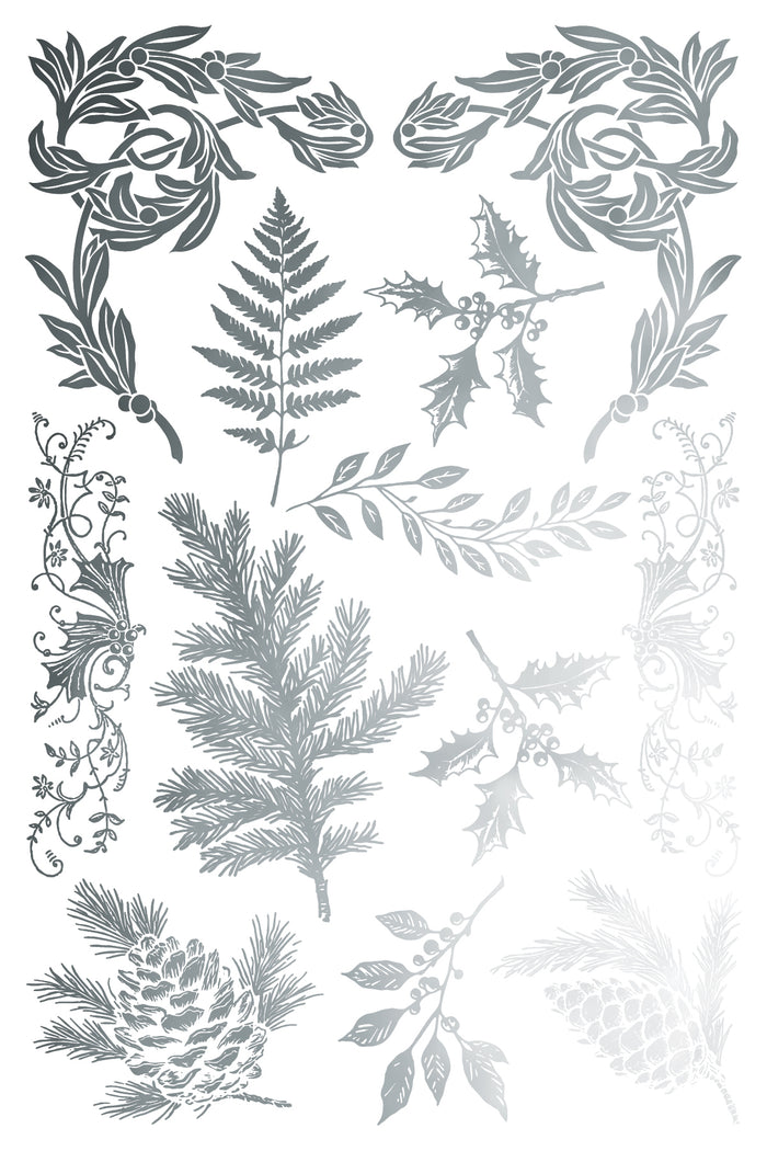 IOD Decor Gilded Foil Transfer Figgy and Flourish 8x12" 8 Sheets Pad by Iron Orchid Designs SALE! SALE!