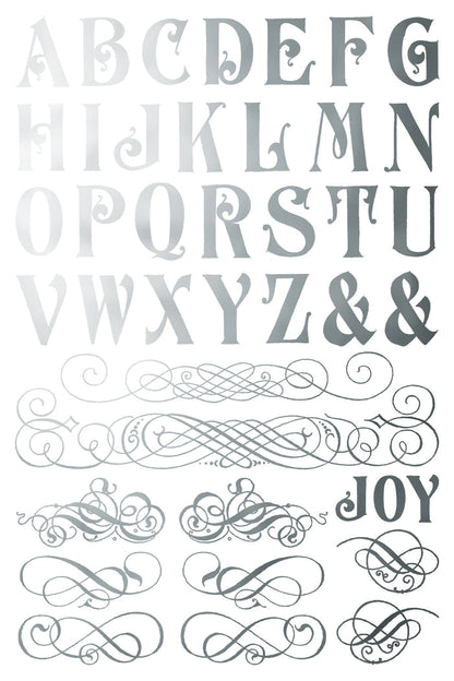 IOD Decor Gilded Foil Transfer Figgy and Flourish 8x12" 8 Sheets Pad by Iron Orchid Designs SALE! SALE!