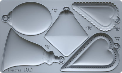 IOD Decor Mould Bibelots 2 6x10" by Iron Orchid Designs