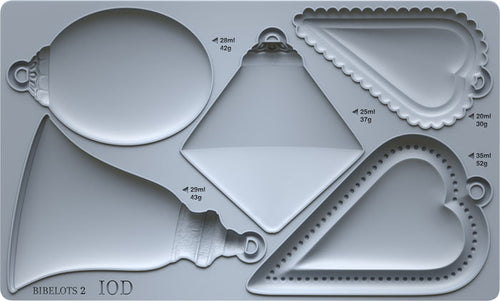IOD Decor Mould Bibelots 2 6x10" by Iron Orchid Designs