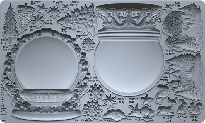 IOD Decor Mould Snow Globes 6x10" by Iron Orchid Designs