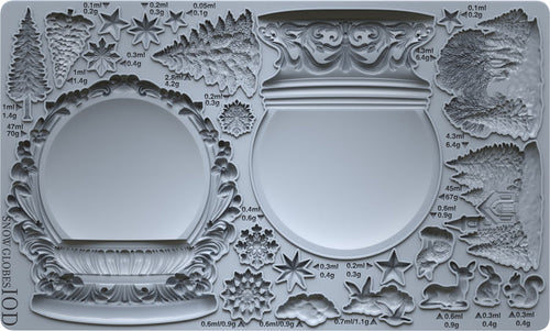 IOD Decor Mould Snow Globes 6x10" by Iron Orchid Designs