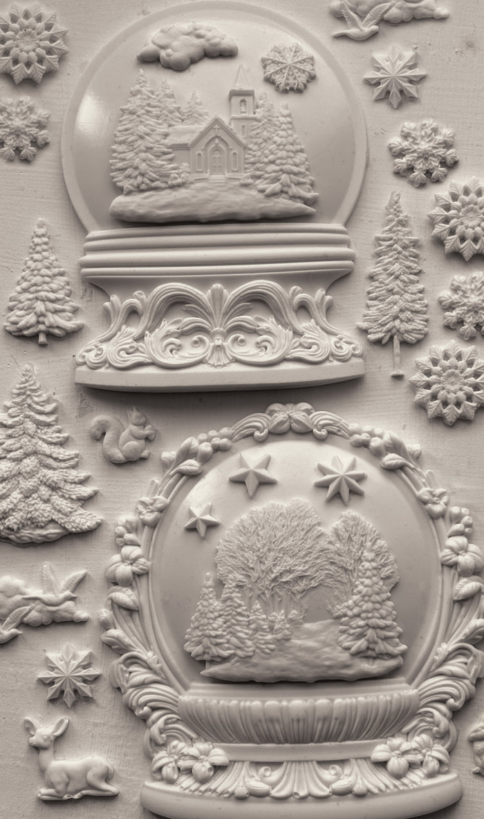 IOD Decor Mould Snow Globes 6x10" by Iron Orchid Designs