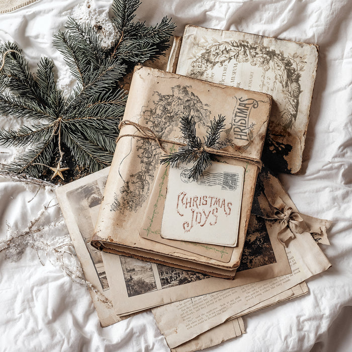 IOD Decor Stamp Christmas Post 12" x 12" by Iron Orchid Designs