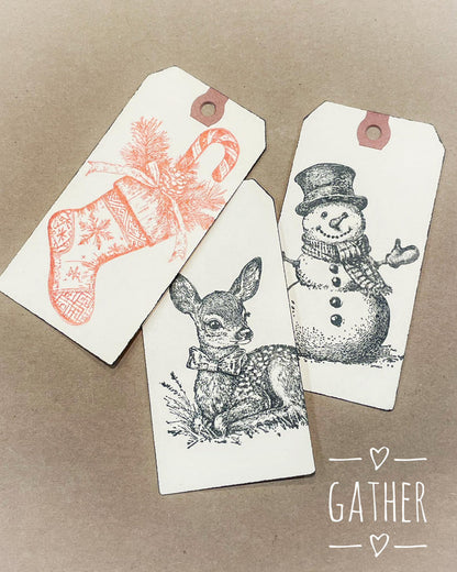 IOD Decor Stamp Christmas Wishes 12" x 12" by Iron Orchid Designs