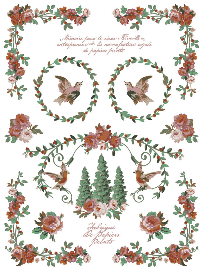 IOD Paint Inlay La Folie 12x16" 8 Pages by Iron Orchid Designs