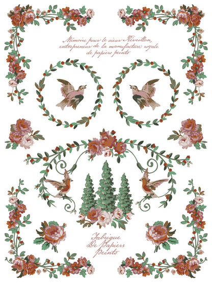 IOD Paint Inlay La Folie 12x16" 8 Pages by Iron Orchid Designs