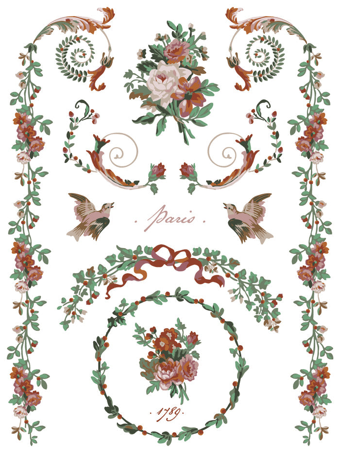 IOD Paint Inlay La Folie 12x16" 8 Pages by Iron Orchid Designs