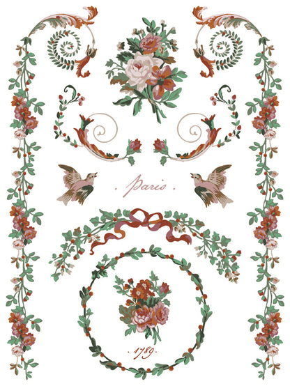 IOD Paint Inlay La Folie 12x16" 8 Pages by Iron Orchid Designs