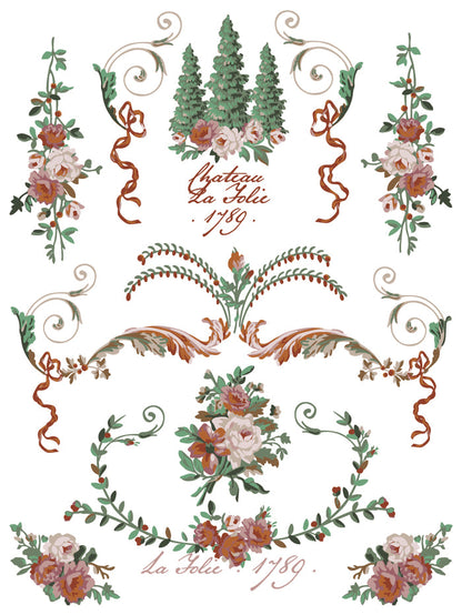 IOD Paint Inlay La Folie 12x16" 8 Pages by Iron Orchid Designs