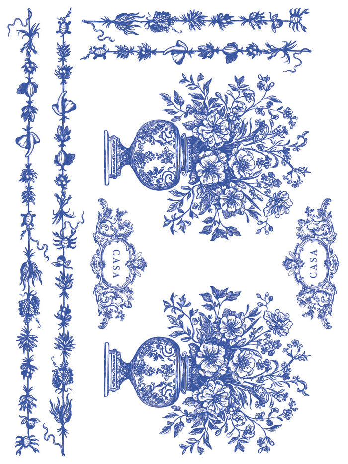 IOD Paint Inlay Portofino 12x16" 8 Pages by Iron Orchid Designs