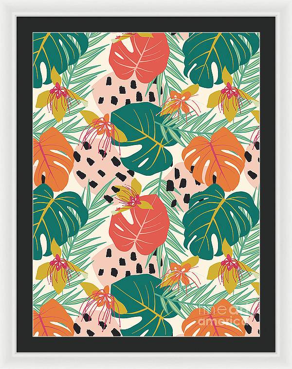 27" x 36" / White / Black