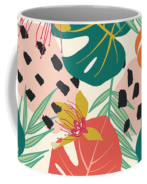 Jungle Floral Pattern  - Mug