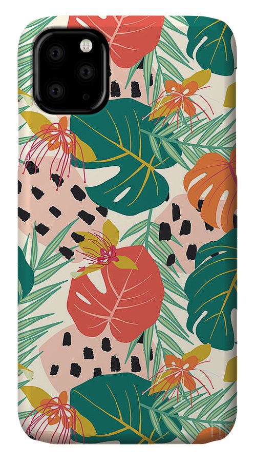 Jungle Floral Pattern  - Phone Case