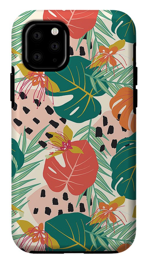 Jungle Floral Pattern  - Phone Case