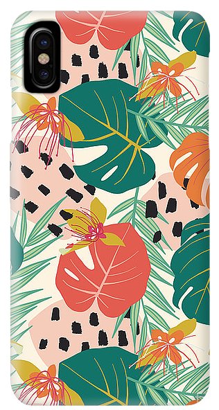 Jungle Floral Pattern  - Phone Case